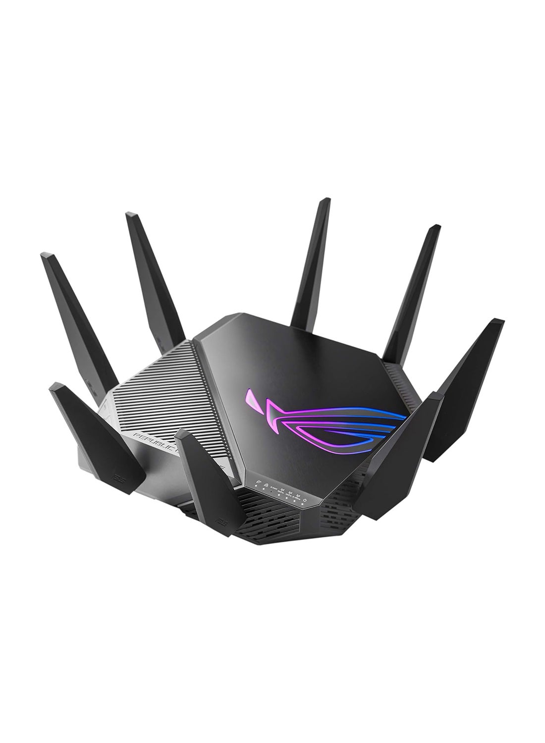 Compare ROG Rapture GTAXE11000 Triband WiFi 6E Extendable Gaming Router, 6GHz Band, 2.5G Port, Triplelevel Game Acceleration, VPN Fusion, Subscriptionfree Network Security, AiMesh Compatible Black at KSA Price