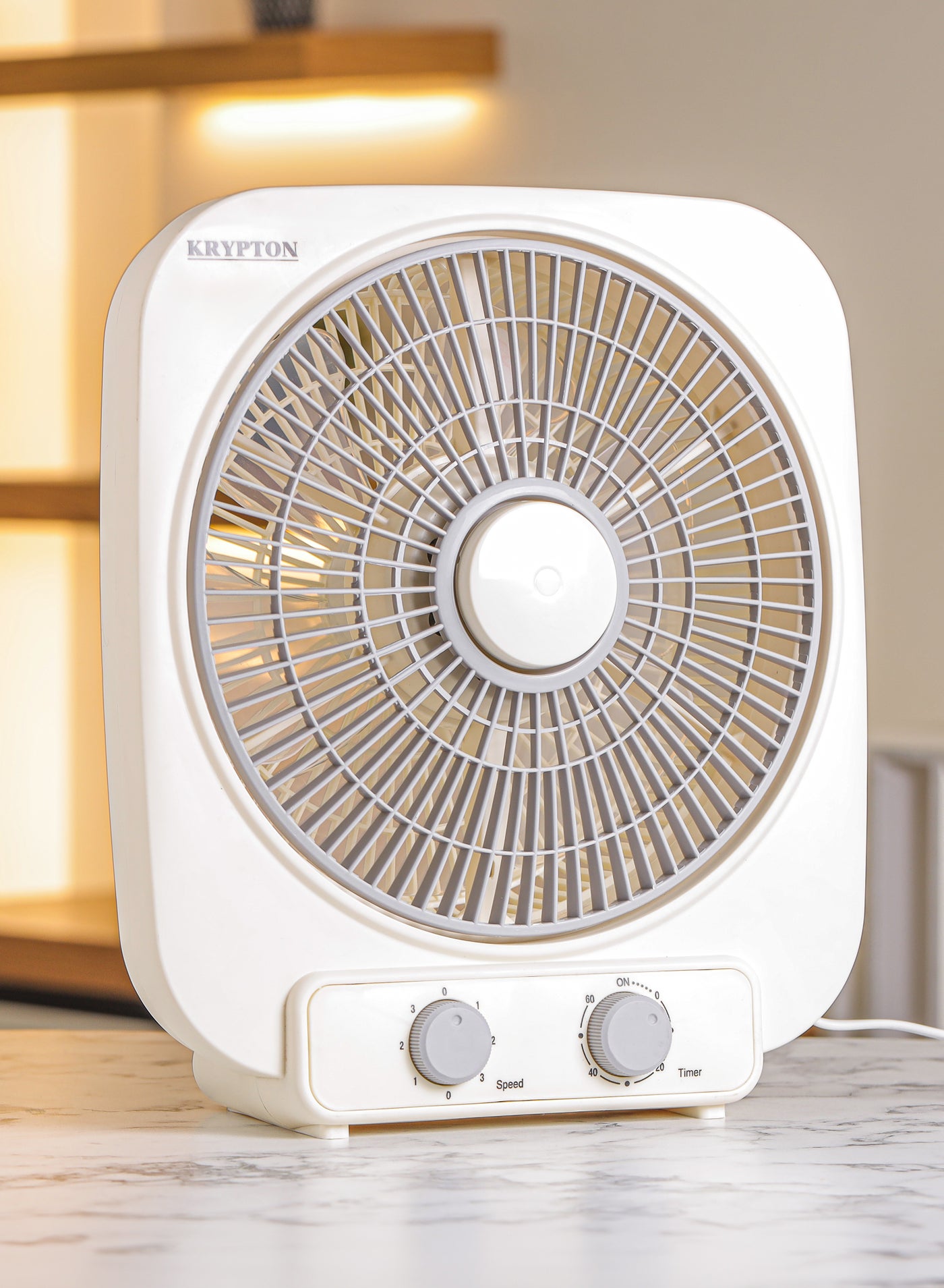 Compare Krypton 10 Box Fan KNF6449 High Performance with 3Speed Controls and 6 PP Leaf Blades Efficient Cooling and Wind, 60 Minute Timer, 50W Motor 2 Years Warranty, Grey and White KNF6449 white at KSA Price