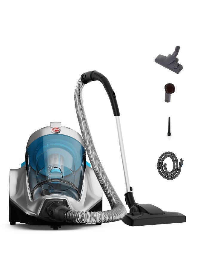 Compare Power 7 Bagless Cyclonic Canister Vacuum Cleaner With HEPA Filter, Powerful Performance For Home And Office, Large Capacity  4 L 2400 W HC84P7AME BlueSilver at KSA Price
