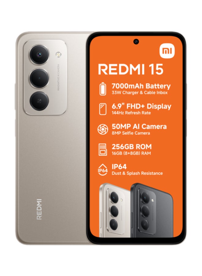 Compare Redmi 15 4G Titan Gray Dual SIM 8GB RAM 256GB  Global Version at KSA Price