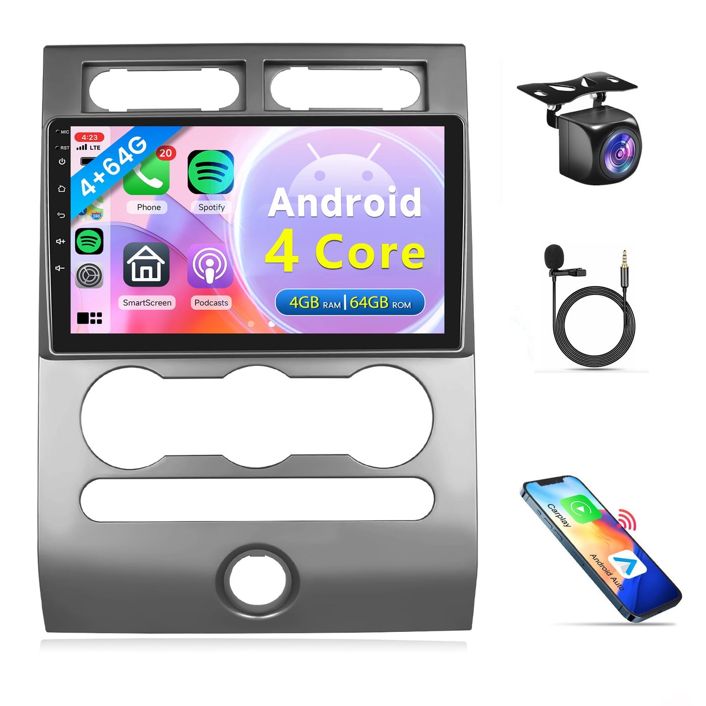 Compare 4Core 4G64G Car Stereo Radio for Ford Expedition 20072014Manual AC Android 15 Wireless Carplay Android Auto Rimoody 9 Inch Touchscreen GPS Navigation WiFi Bluetooth FM EQ Backup Camera at KSA Price