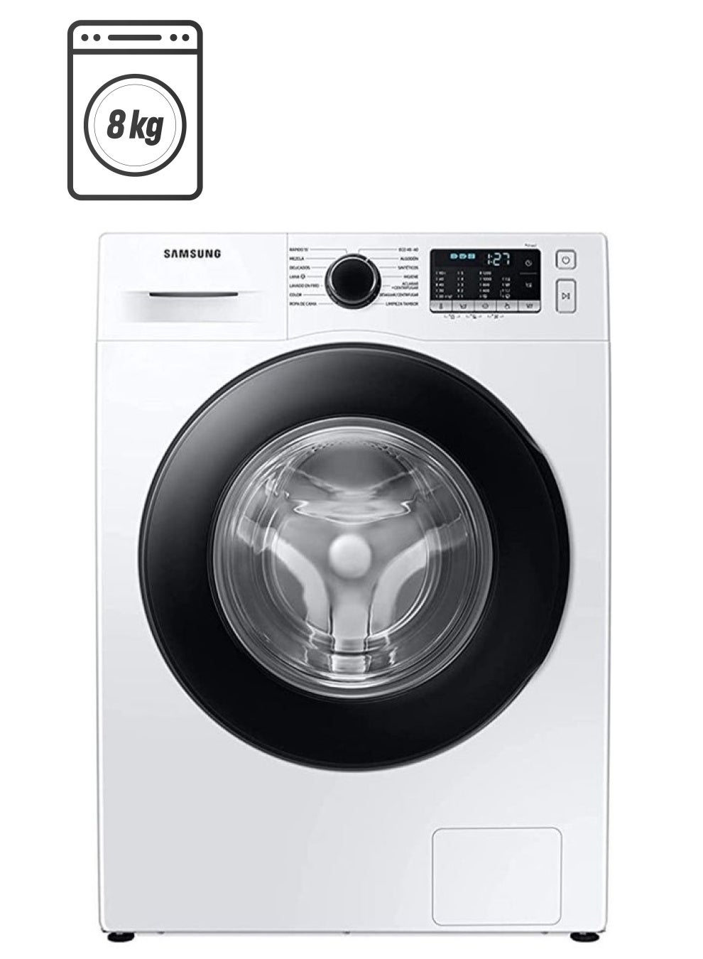 8 Kg Front Load Washing Machine With Hygiene…