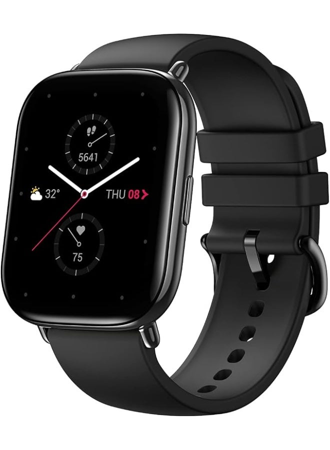Compare Zepp E Square Smart Watch Health And Fitness Tacker With Heart Rate, Spo2 And Rem Sleep Monitoring, Stainless Steel Body, Fluoroelastomer Band, Onyx Black at KSA Price
