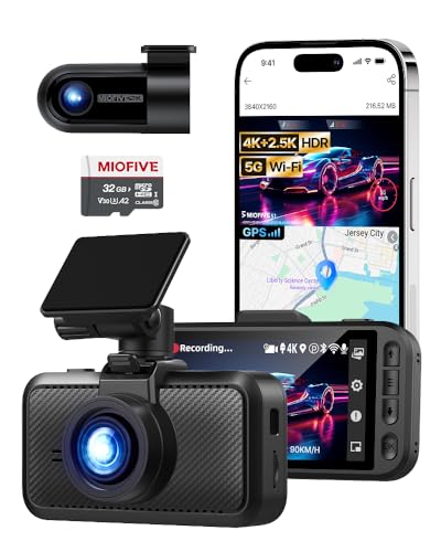 Miofive Dash Cam Front Rear Dual Channel Front…