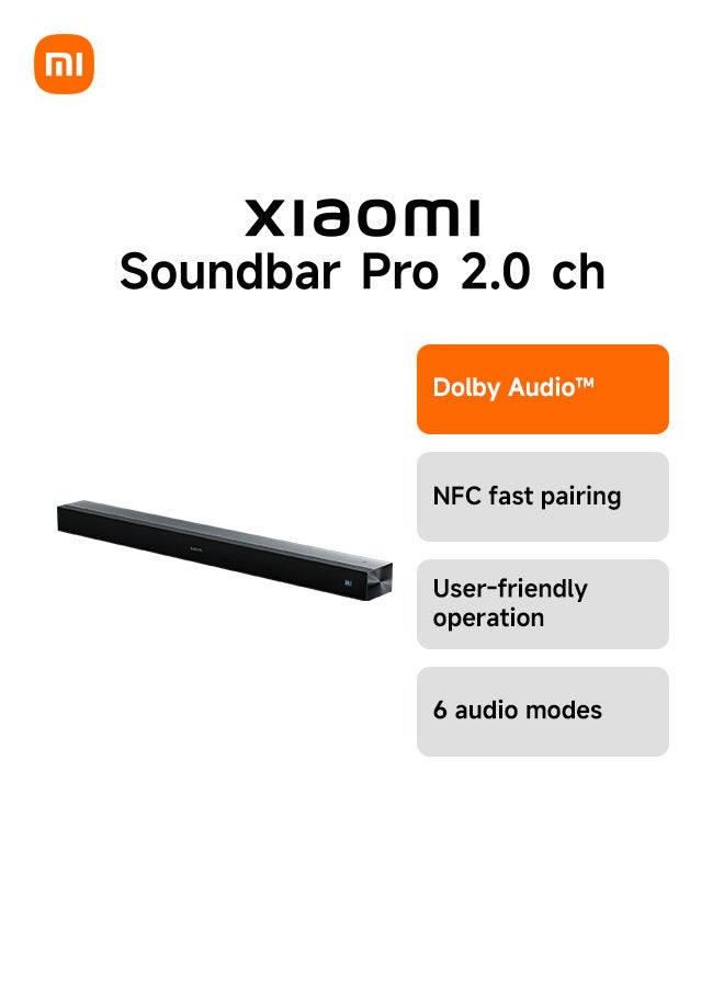 Compare Soundbar Pro 2.0 ch MDZ40DB Black at KSA Price