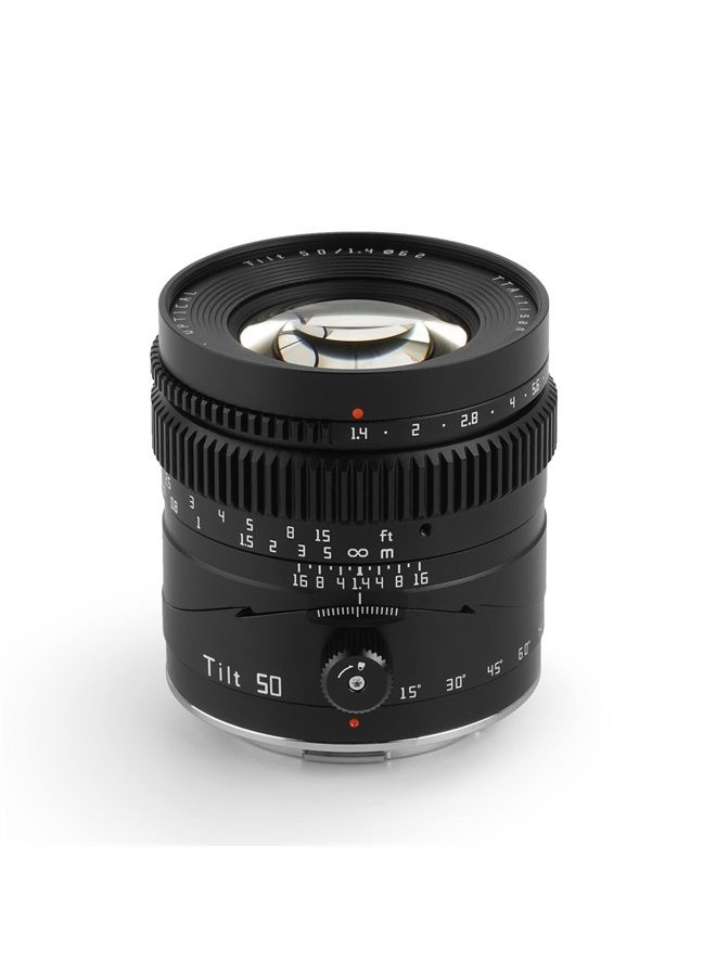 Compare TTArtisan 50mm F1.4 Tilt Manual Lens Large Aperture Full Frame Tilt Portrait Lens Compatible with Sony EMount Mirrorless Cameras a7 a7II a7III a7R a7RII a7RIII a7RIV a7S a7SII a9 a7C at KSA Price