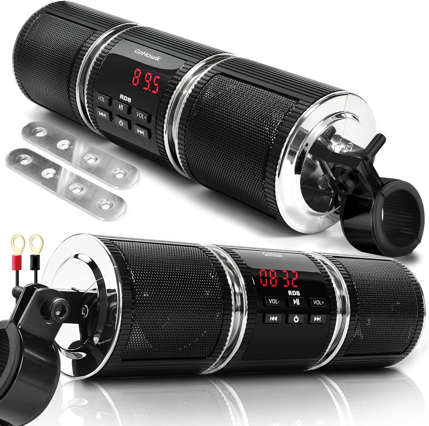 GoHawk Waterproof Bluetooth Wireless Motorcycle Stereo…