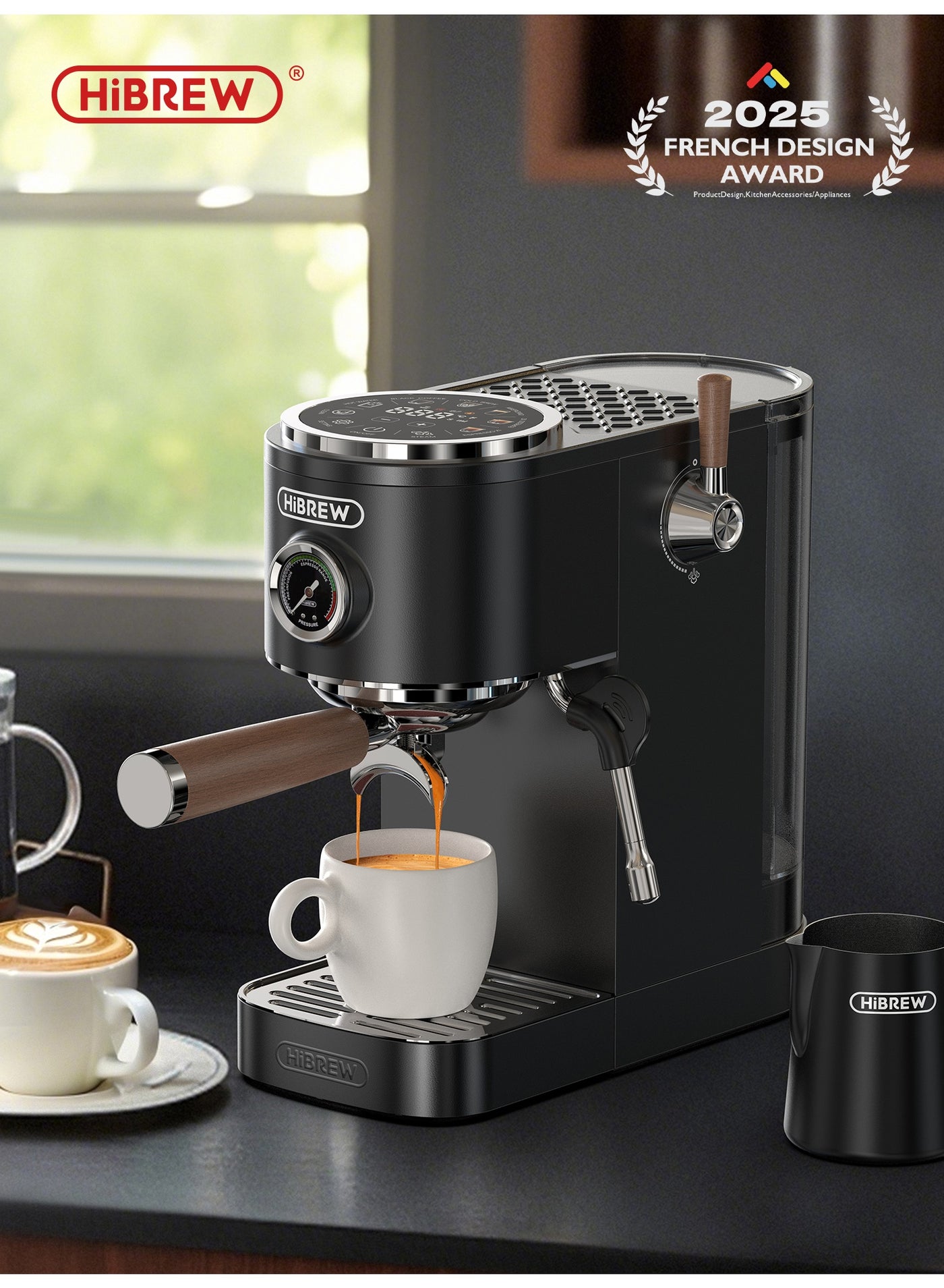 HiBREW Semi-automatic Espresso Coffee Machine 3…