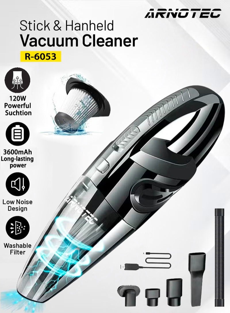 Compare Handheld Vacuum Cordless High Power 120W 3200kpa Vacuum Dust Busters Cordless Rechargeable Portable for Pet PairSofaCarOffice at KSA Price