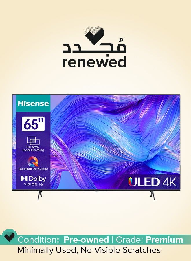 Compare Renewed  65 Inch 4K HDR10+ And Quantum 65U6HQ black at KSA Price