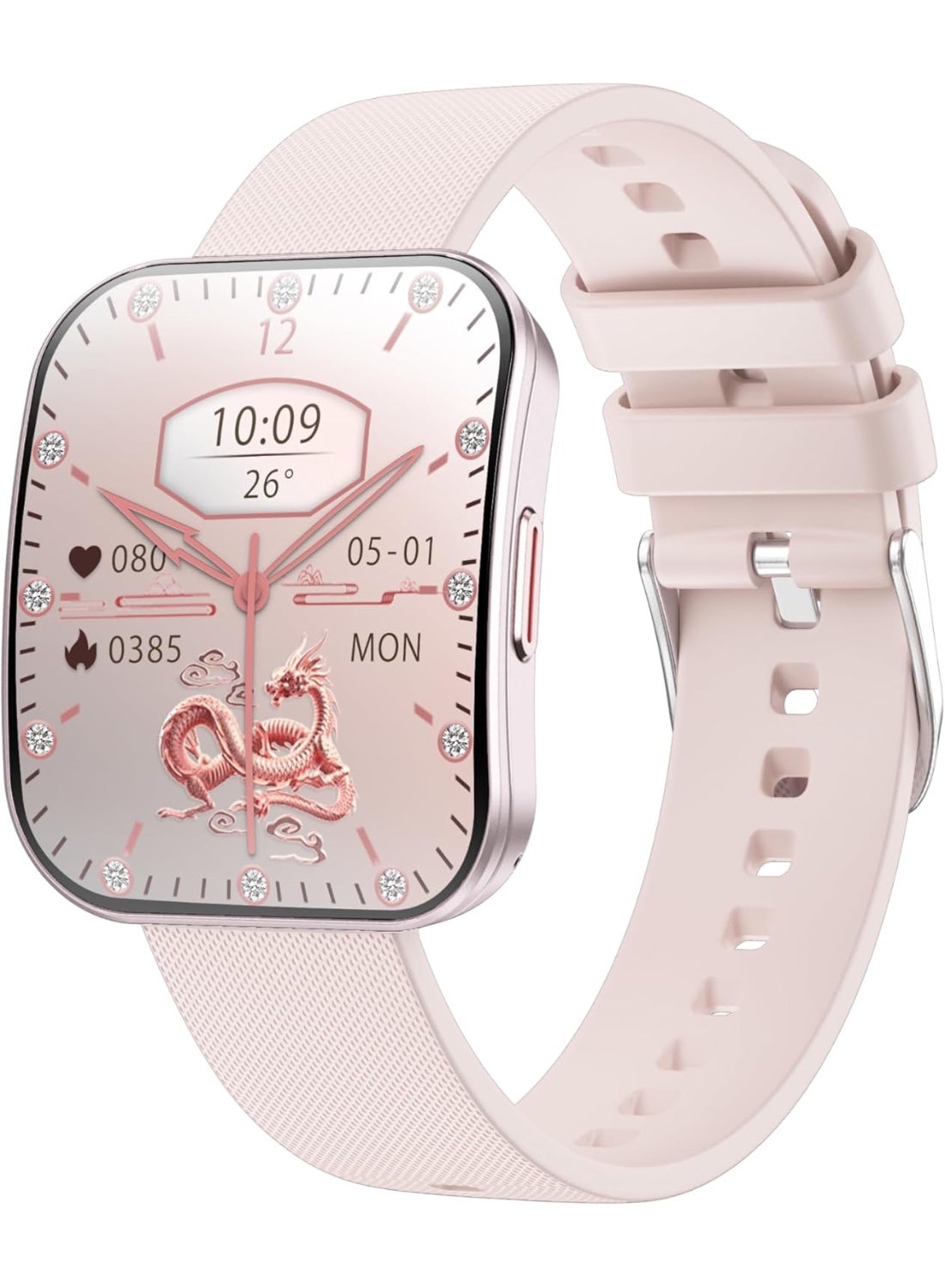 Compare VS61 PRO Smartwatch |1.85” AMOLED Screen | IP68 Waterproof | Bluetooth call | Health Monitor: Heart Rate, Blood Oxygen, Sleep, HRV | Multiple Sport Modes Pink at KSA Price