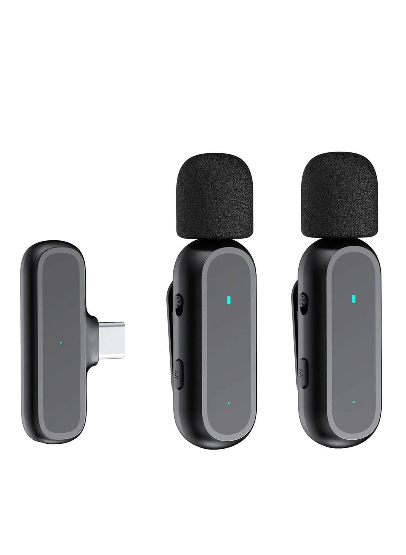 Compare Wireless Microphone for ?Portable OnetriggerTwo Wireless Clipon Microphone System for TypeC Android Phones Video Recording Mic 20M Transmission Range Builtin Battery with Charging Case for Vlog L at KSA Price