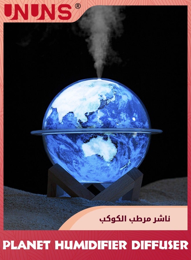 Compare Mini Diffuser Humidifier & Night Light,Innovative Planet Light Humidifier,2 IN 1 LED Night Light And Humidifier,Cool Mist Humidifiers,USB Humidifiers With Stand,Earth Night Light For Kids Room Decor,330ml at KSA Price
