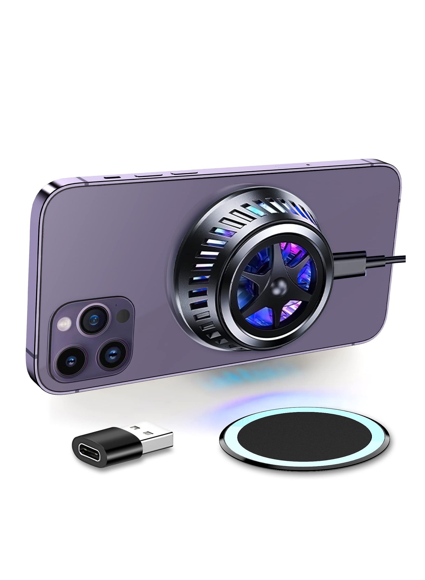 Phone Cooler for Gaming Magnetic Wireless Charger,…
