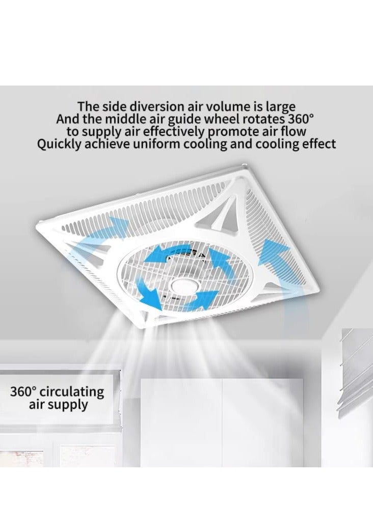 Compare Model TY350X1, 600×600mm Remote control Three wind speeds Oscillatingdirectional mode 70W Power Air volume 1500m³h Low noise 56dB Ceiling fan with LED light at KSA Price