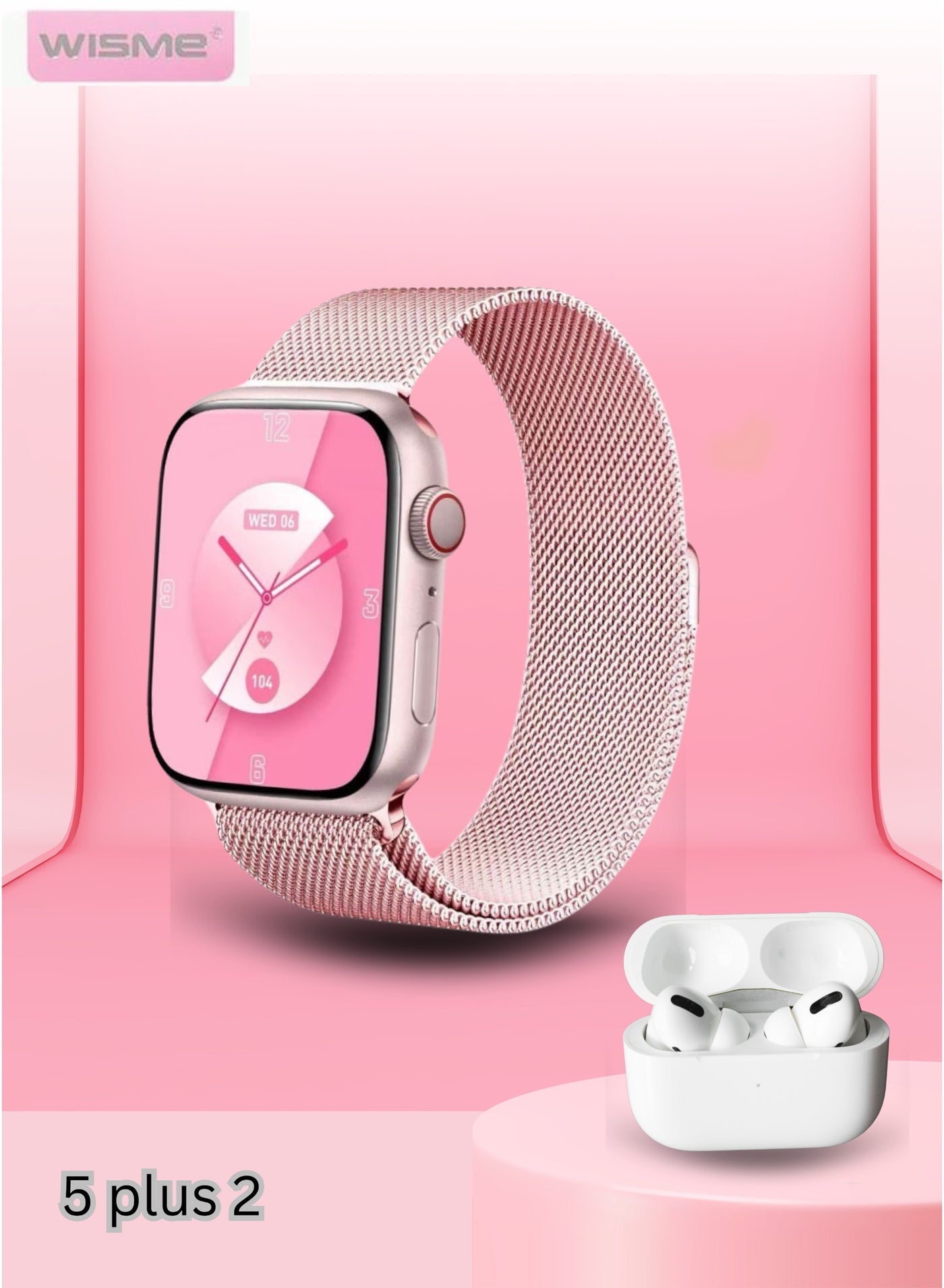 Wisme X33 Mini Smart Watch with Wireless Earbuds…