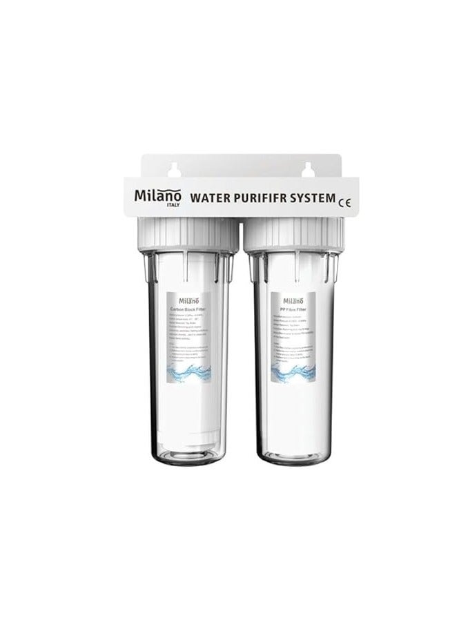 Compare High Grade Water Filter Double | 0Water Filtration System, Water Purifier For Kitchen & Dining Room at KSA Price