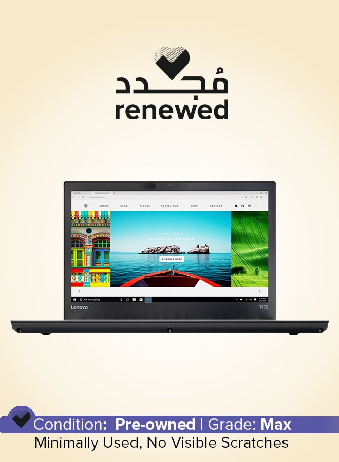 Compare Renewed  ThinkPad T470 Laptop With 14Inch Display, Intel Core i5 Processor6th Gen16GB RAM256GB SSD Intel FHD GraphicsWindows 10 Pro English Black at KSA Price
