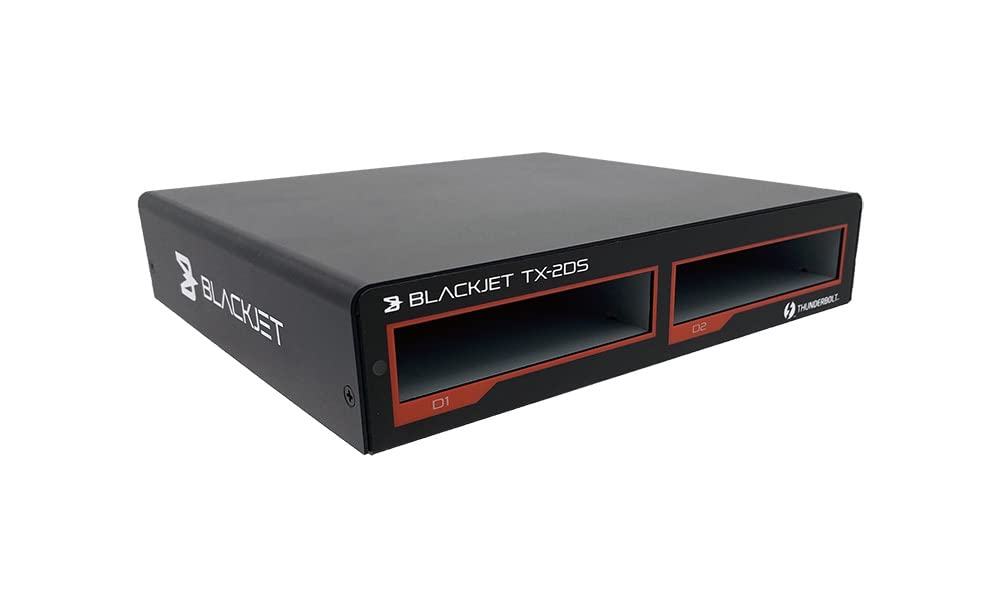 BLACKJET TX2DS Thunderbolt 3 Cinema 2Bay Dock System…