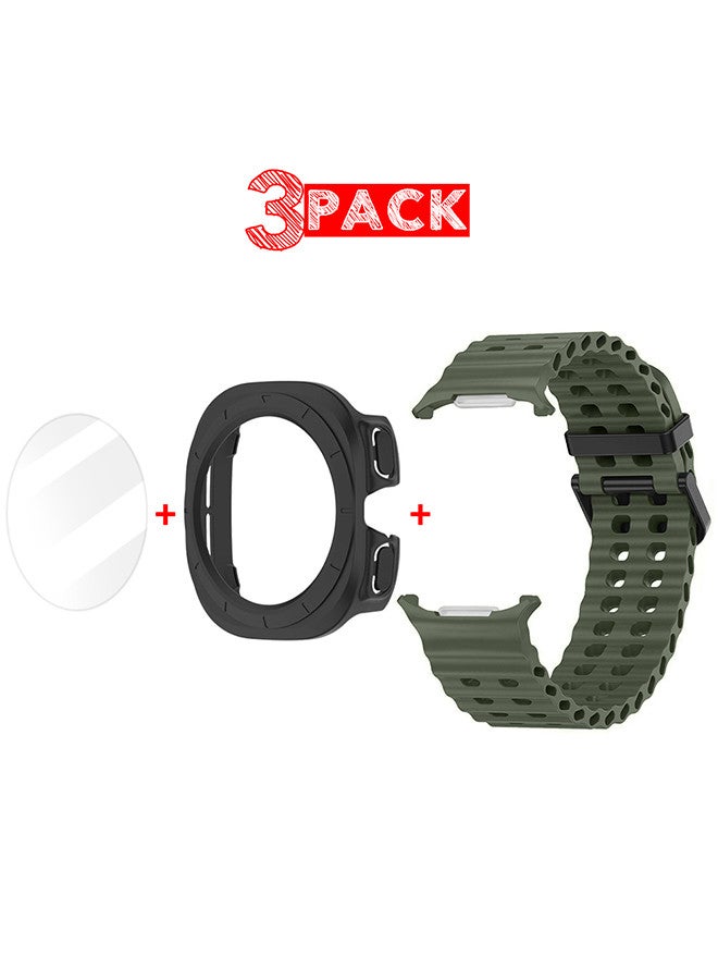 (for Samsung Galaxy Watch 7 Ultra) 3 Packs Silicone…