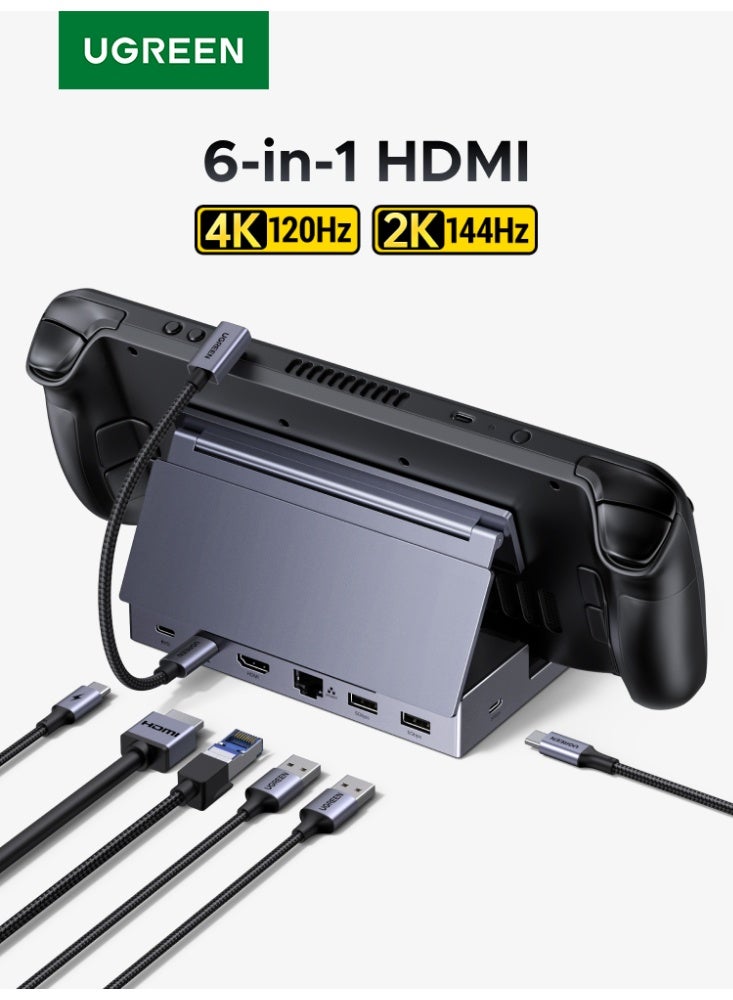 Compare Nintendo Switch 2 1Docking Station, Steam Deck Dock Hub, ROG Ally Gaming Extension,4K@120Hz HDMI Output, RJ45 1000Mbps Ethernet,100W PD Fast Charging, 2 USBA + USBC Hub, Compatible with Steam Deck  ROG Ally  NS 1NS 2 at KSA Price