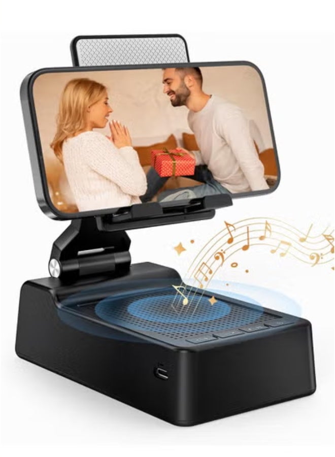 Compare Birthday Gifts for Men Women, Phone Stand with Bluetooth Speaker, HD Surround Sound Speaker, Compatible with All iPhoneAndroid Phones iPad Kindle, Cool Gadget Gift for Men Women Dad Mom Christmas Birthday at KSA Price