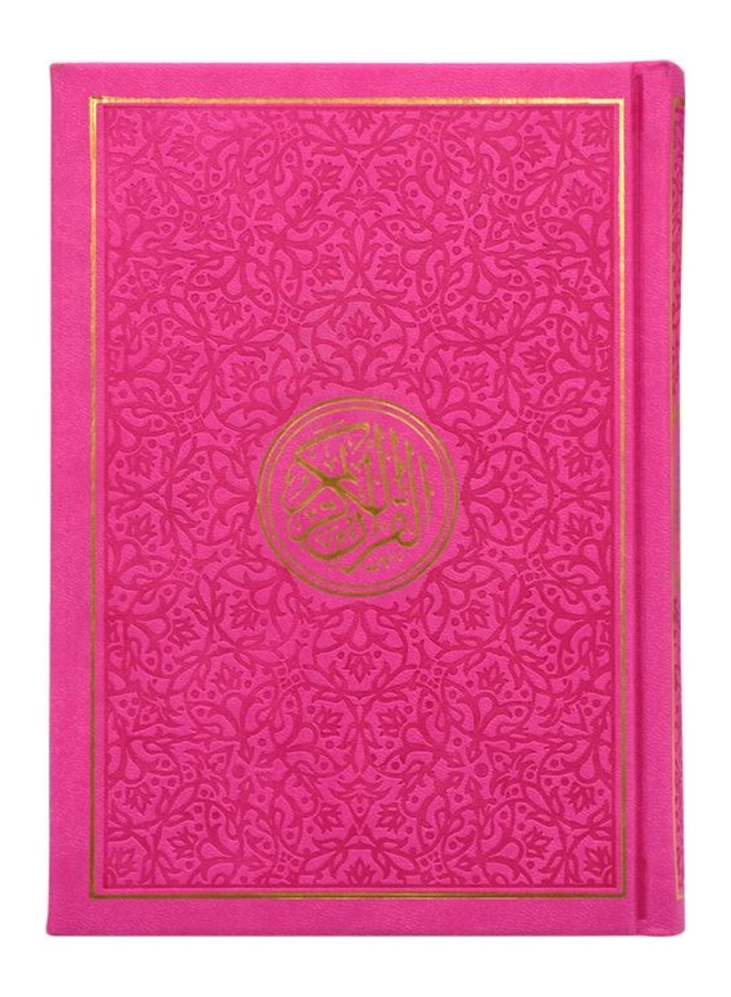 Compare Rainbow Quran With Gold Border Arabic – 14x20cm Dark Pink at KSA Price