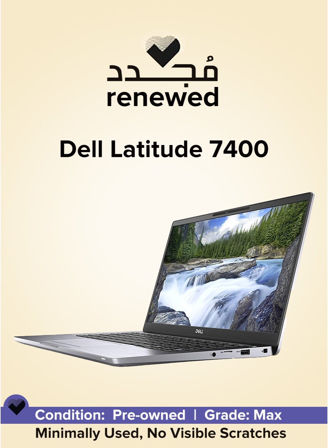 Compare Renewed  Latitude 7000 Laptop With 14Inch Full HD Display, Core i58365U ProcessorQuad Core8th Gen16GB RAM256GB SSDIntel UHD 620 GraphicsWindows 11 Pro EnglishArabic black at KSA Price