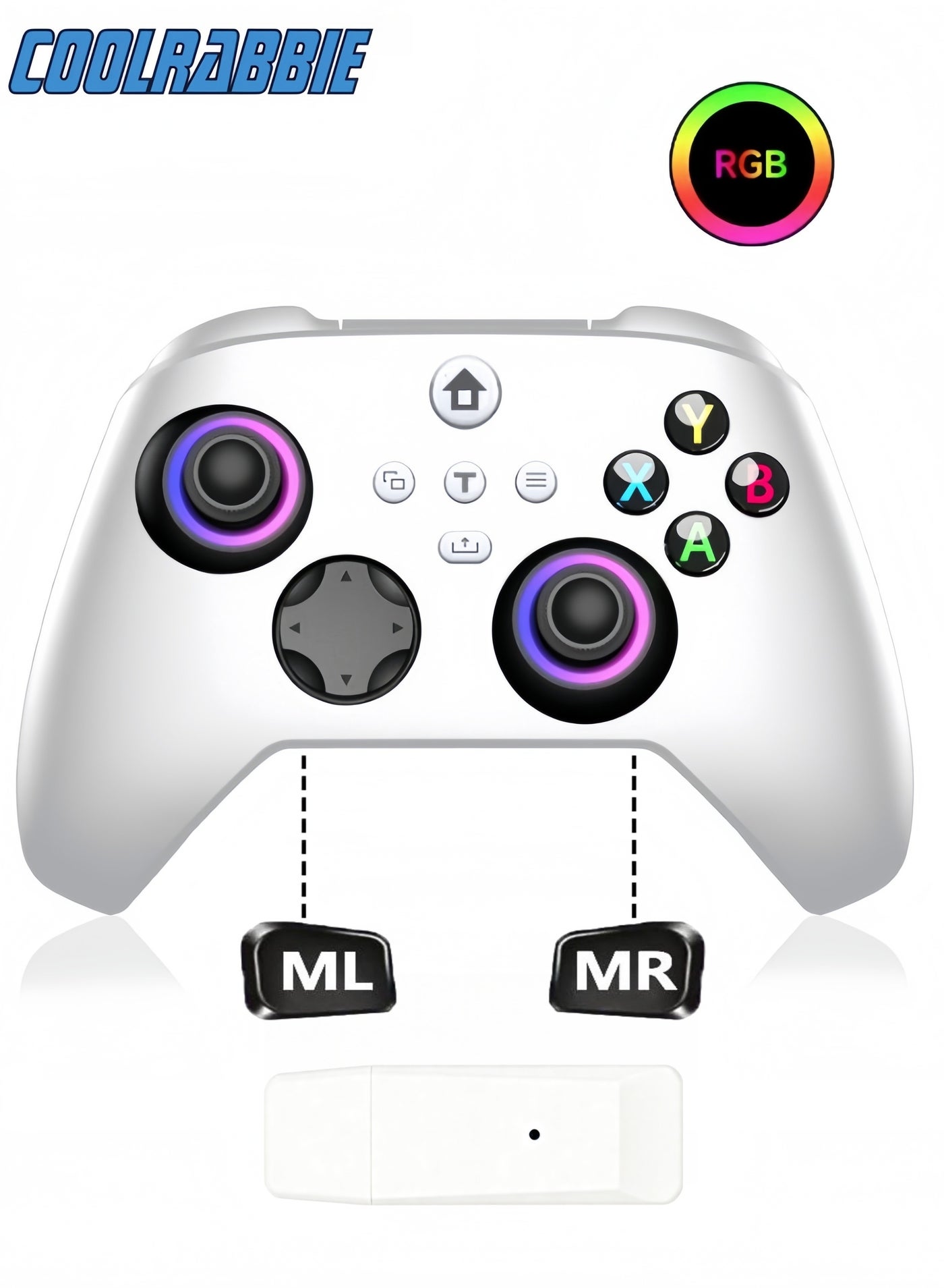 RGB Wireless Gaming Controller For Xbox One,…