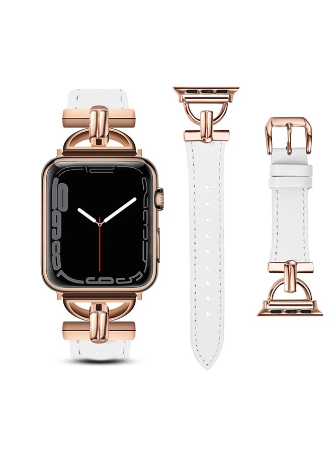 Leather Band For Apple Watch Series 10 9…