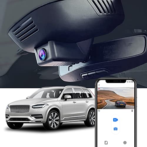 Compare Fitcamx Front 4KRear 1080P Dash Cam Adapts for for Volvo XC90 20232026 Plugin Hybrid B5 B6 T8 Model B OEM Look 2 Way HD Video WiFi APP Loop Recording GSensor Easy to Set 128GB Card at KSA Price