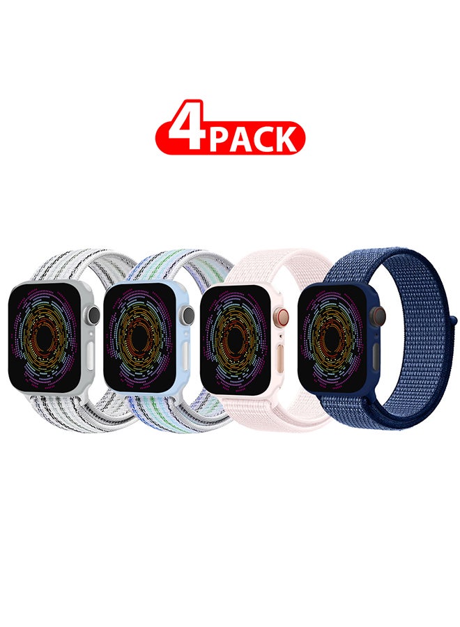 4 Pack Apple Watch Band 38mm 40mm 41mm Sport Loop…
