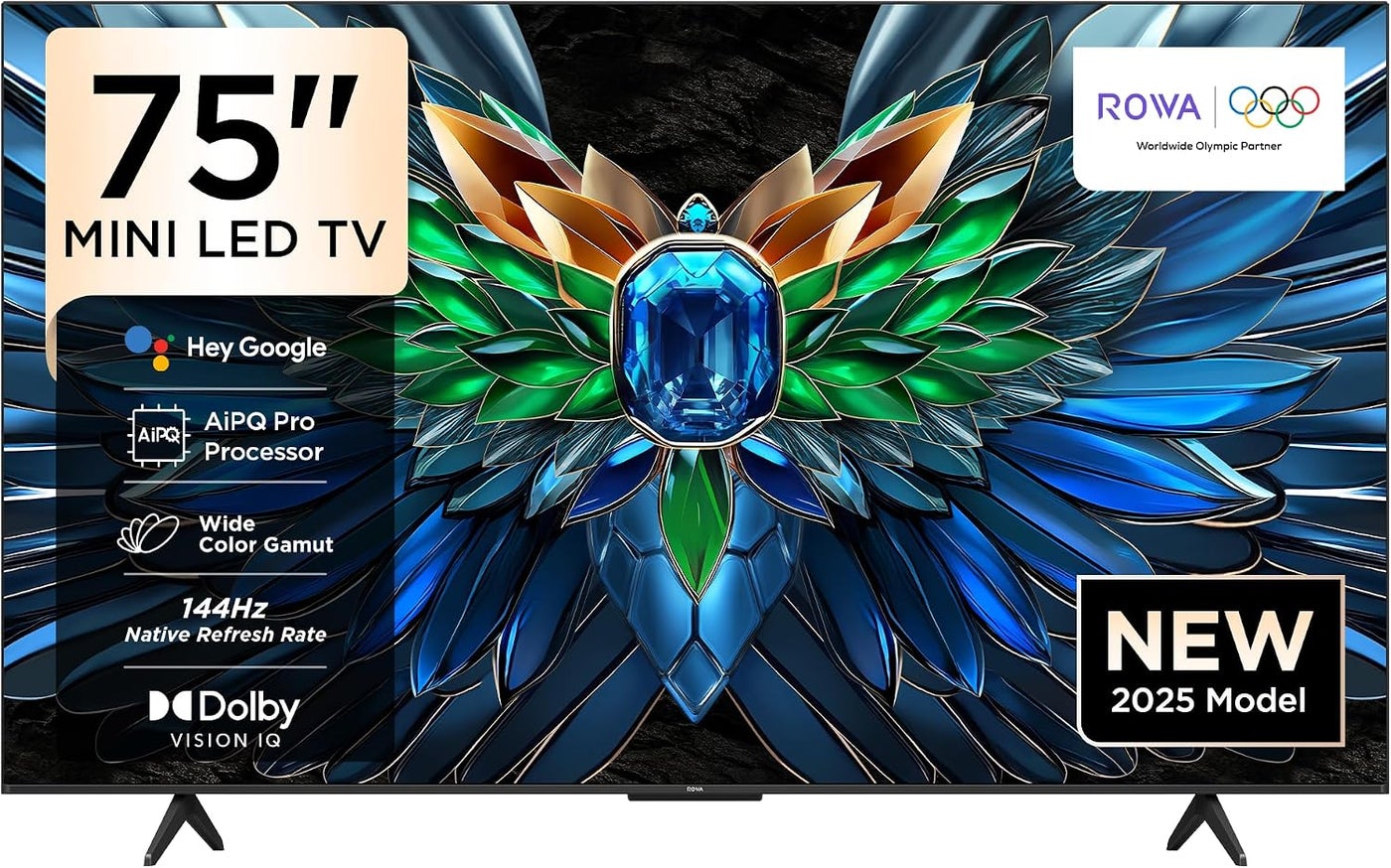 Compare 75 Inch R85 Series 4K Mini LED Google TV, 120Hz MEMC, AiPQ Pro Processor, Dolby Vision IQ, HDR10+, 3GB+32GB Memory, Game Master, Smart Mini LED TV For Gaming & Entertainment, 75R85 2025 Model TV at KSA Price