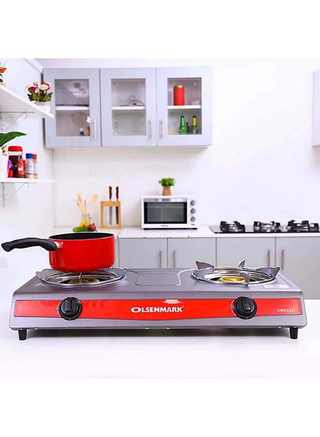Gas Cooker | 2 Cast Iron Burner with Detachable…