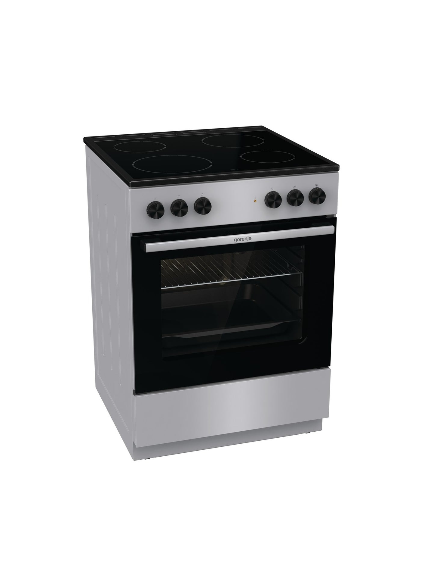 Compare Gorenje Electric Cooker 60cm 4 Burners with Oven Capacity 65L GEC6A11SG Multicolour at KSA Price