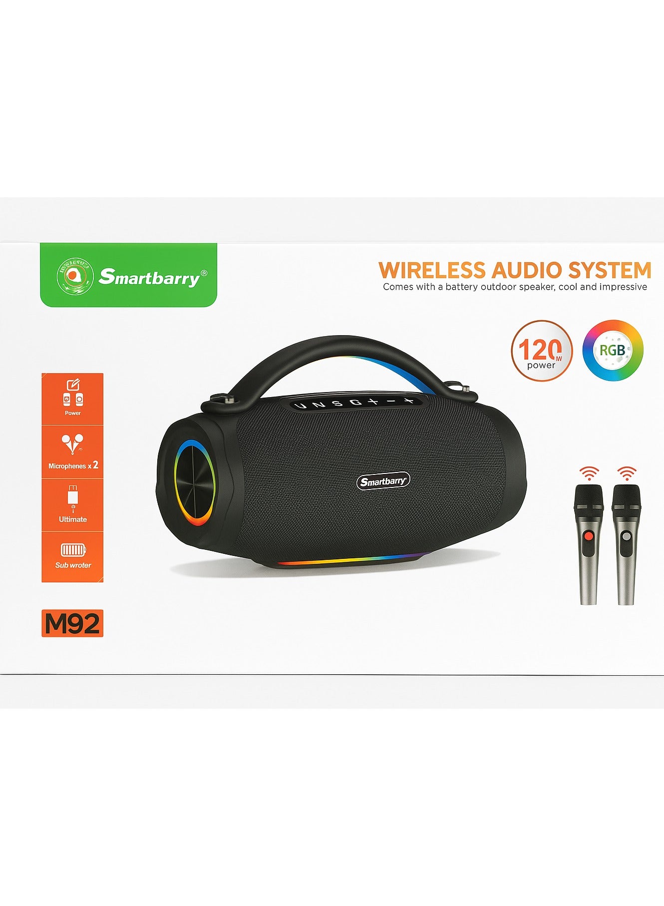 Smartbarry M92 High-Power Wireless Bluetooth Speaker…