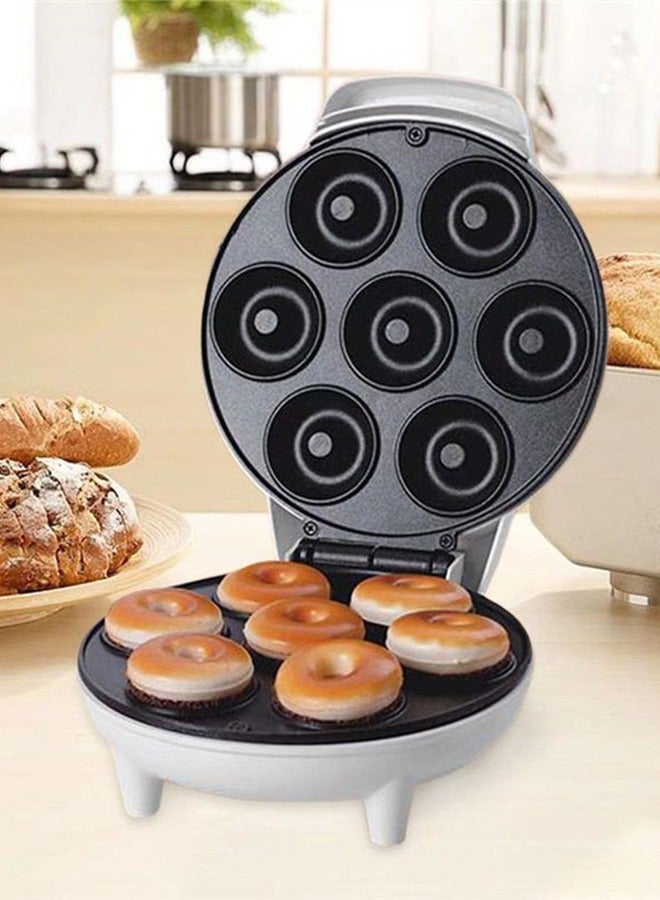 Compare Doughnut maker, electric bread maker, cake maker, 7 hole waffle maker, non stick surface, double sided heating, 750w, suitable for breakfast baking restaurant kitchens, 25 * 20 * 10cm, white at KSA Price