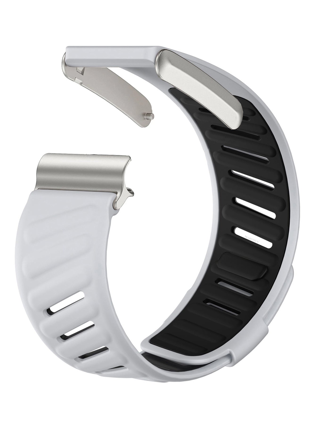 Compare Sports Strap Compatible with Whoop 5.0 Soft and Breathable Silicone Strap Adjustable Replacement Wristbands for Whoop 5.0 Band Grey and Black at KSA Price