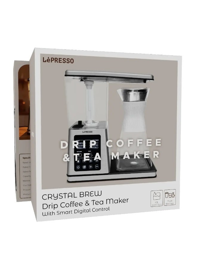 Compare LePresso Crystal Brew Drip Coffee & Tea Maker with Smart Digital Control  Silver at KSA Price