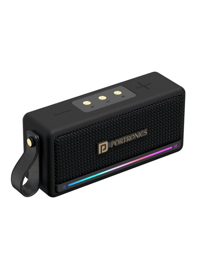 Compare Portronics Harmony Mini 25W HD Premium Portable Bluetooth Speaker with Subwoofer, EQ Adjustment, 6 Hours Playtime, inBuilt Mic,TWS Mode,RGB Lights, Bluetooth V5.3, Type C Fast ChargingBlack at KSA Price