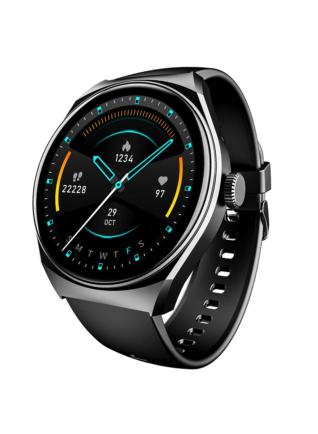 Compare boAt Lunar Seek with 1.39 HD Display, Advanced Bluetooth Calling, Functional Crown, Multiple Sports Mode,100 Watch Faces, IP67 Dust, Sweat & Splash Resistance, HR & SpO2 Monitoring Active Black at KSA Price