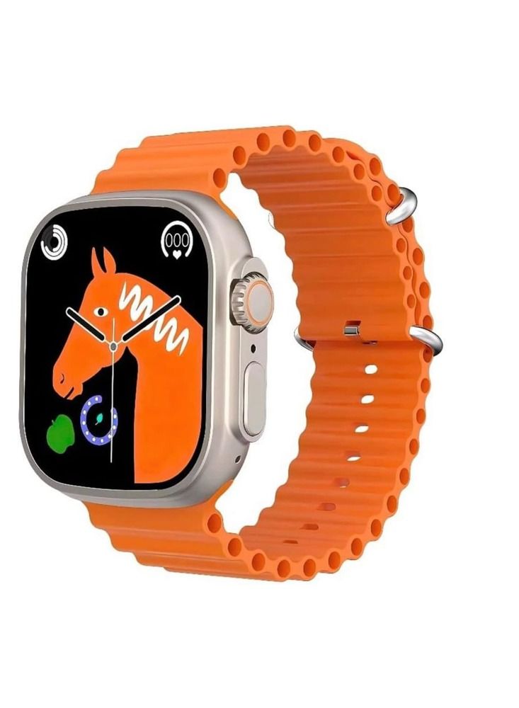 Compare Super Lite star X9 Ultra AMOLED Smart watch, sport supreme edition space aluminum case ,orange at KSA Price