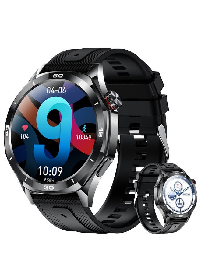Compare Smart Watch 1.52 inch Smartwatch Fitness Running Watch Bluetooth Pedometer Call Reminder Activity Tracker Compatible with Android iOS Women Men HandsFree Calls Waterproof Media Control at KSA Price