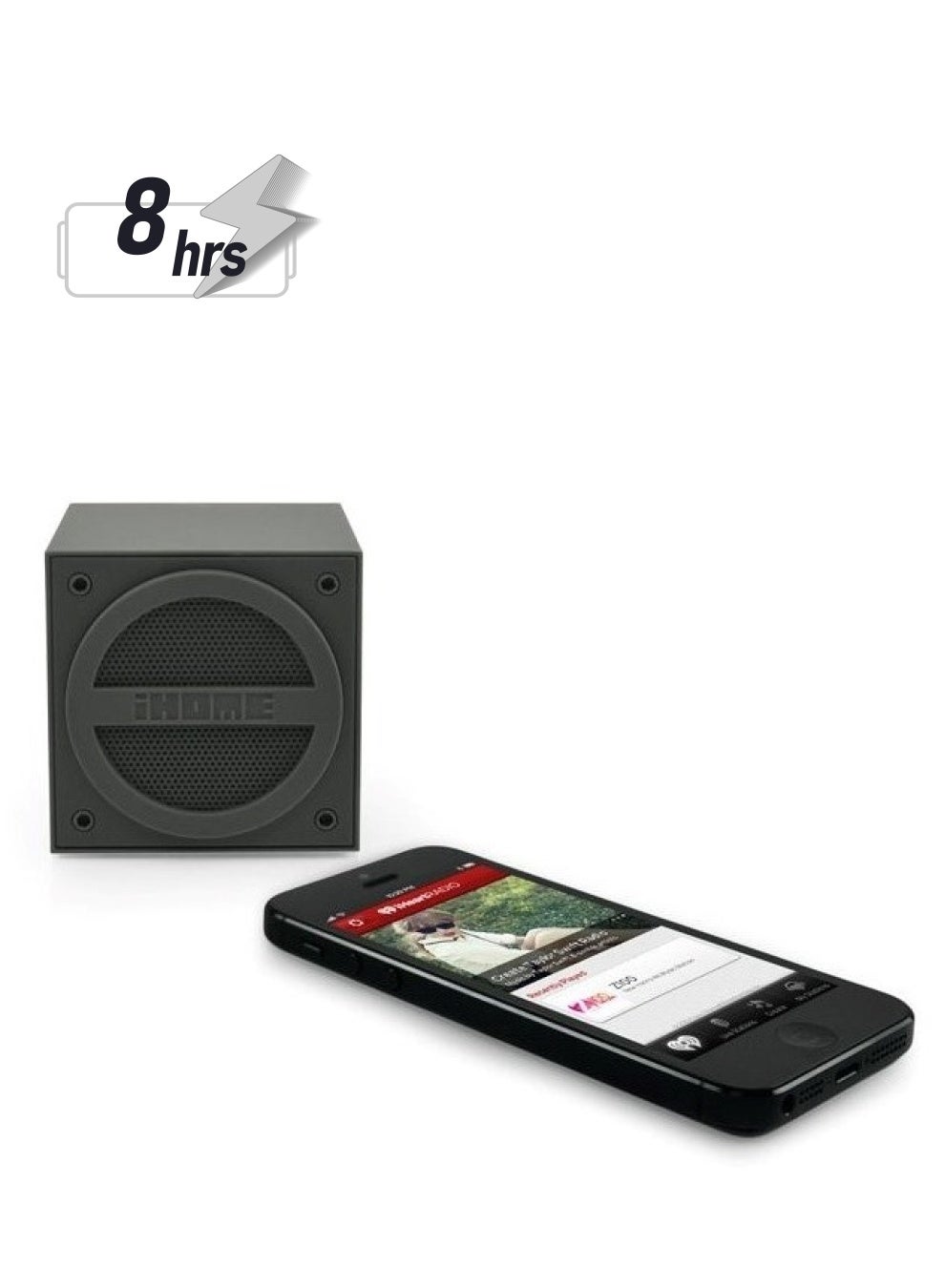 Compare iHome Bluetooth Rechargeable Mini Speaker Cube in Rubberized Finish  Grey iBT16GE at KSA Price