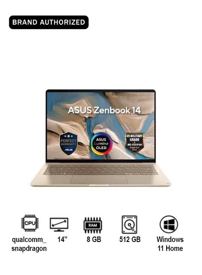 Zenbook 14 Laptop With 14-Inch Display,Snapdragon…
