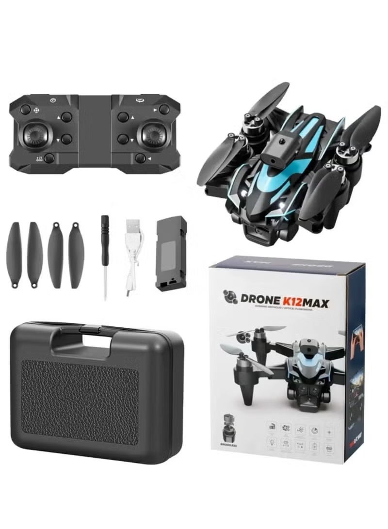 Compare K12MAX Brushless Motor RC Drone with Three Camera System, WiFi FPV, 360° Obstacle Avoidance, Optical Flow Positioning, HD Live View, ESC Flight Control and Smart Modes at KSA Price