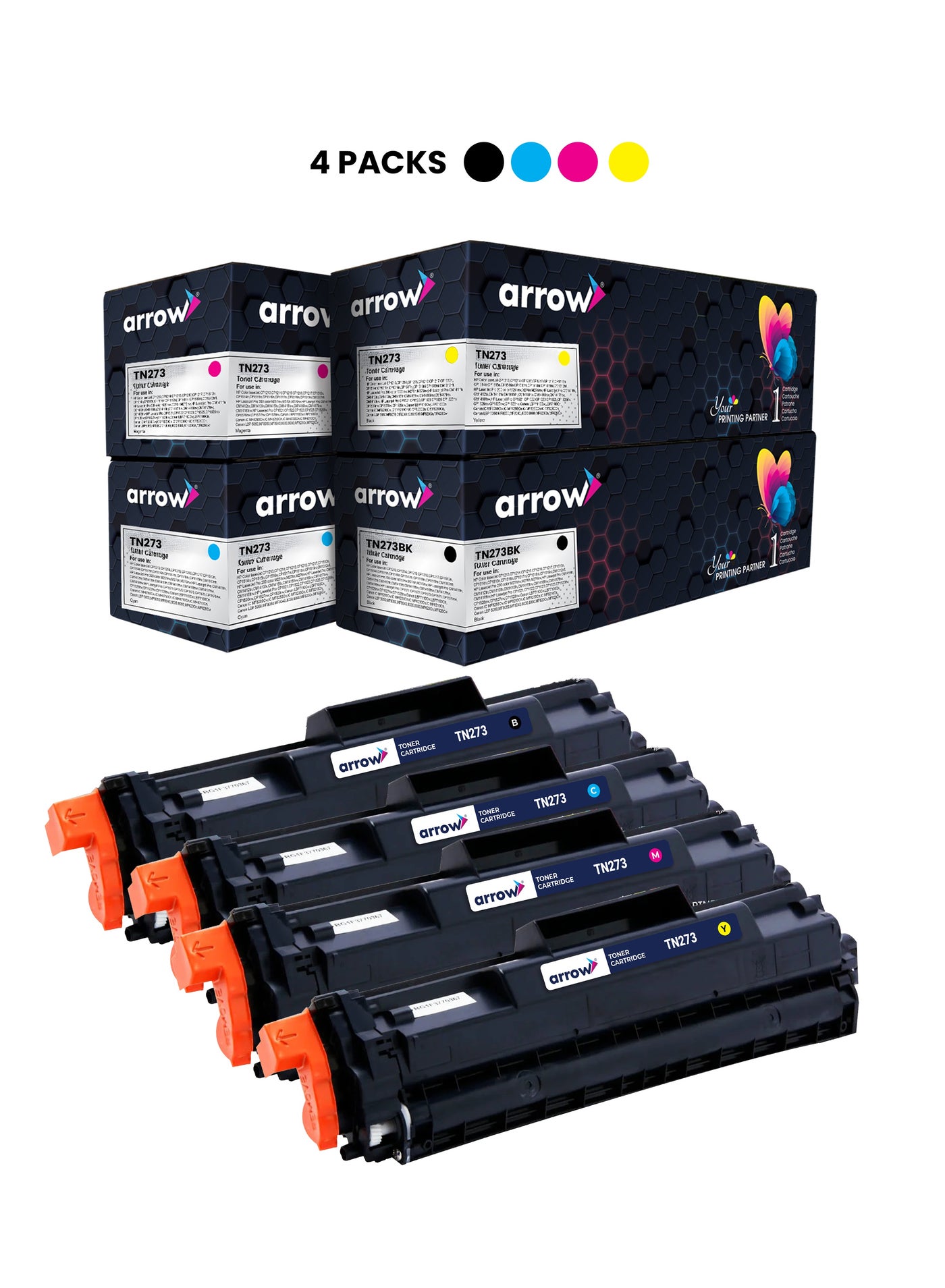 Compare TN273 FULL SET OF 4 PACK BLACK,CYAN,YELLOW,MAGENTA Replacement For Brother HL L3210CWL3230CDWL3710CDWL3270CDWL3290CDW DCPL3510CDWL3550CDWL3551CDW MFCL3710CW3730CDWL3750CDWL3770CDWL3745CDW at KSA Price