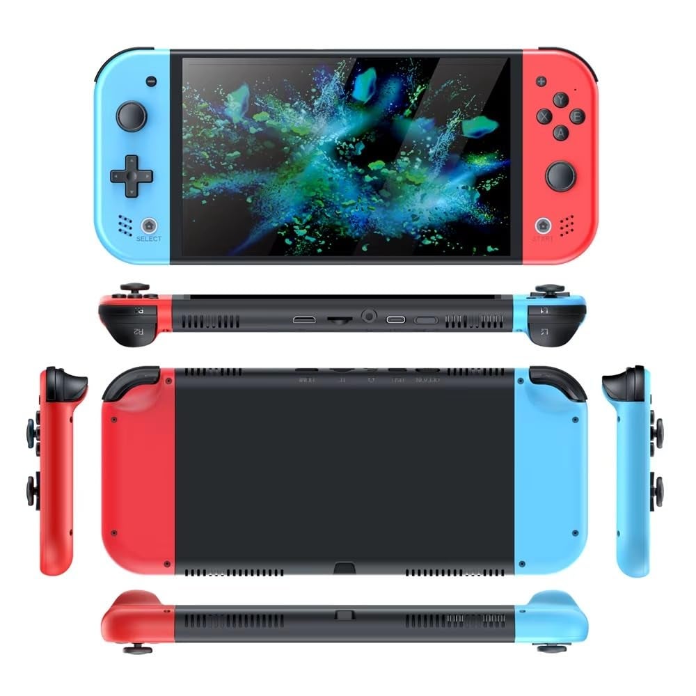 Compare Derovan 7Inch IPS Handheld Game Console – 64 GB Storage, EmuELEC 4.3 Emulator System, 30+ Emulators, DIY Expandable at KSA Price