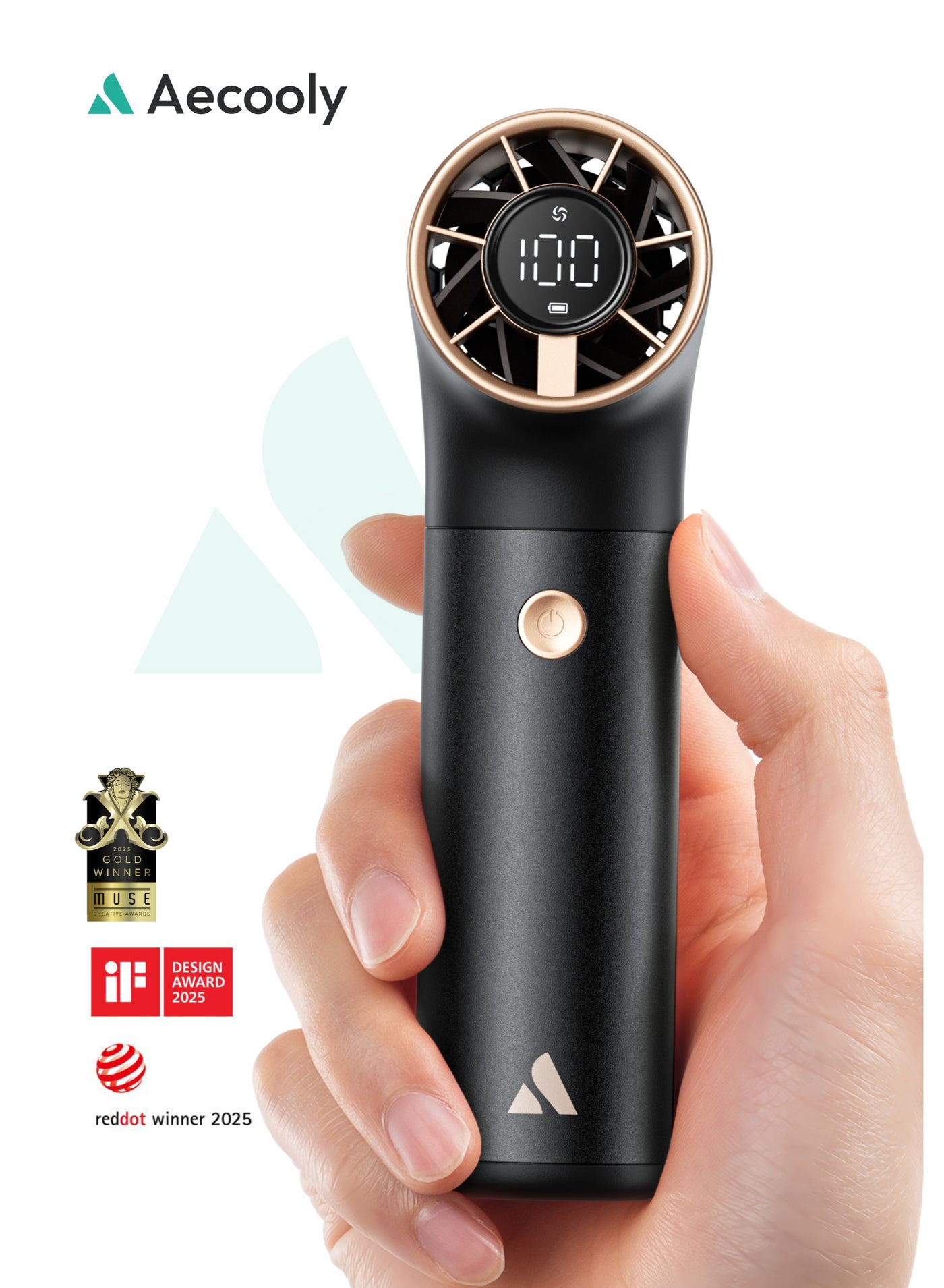 Compare Aero?Ultra Portable Turbo Electric High?Speed Handheld Fan – 4500?mAh, 4 Standard Mode + 3 Turbo Mode, LED Display, USB?C BLACK & GOLD at KSA Price