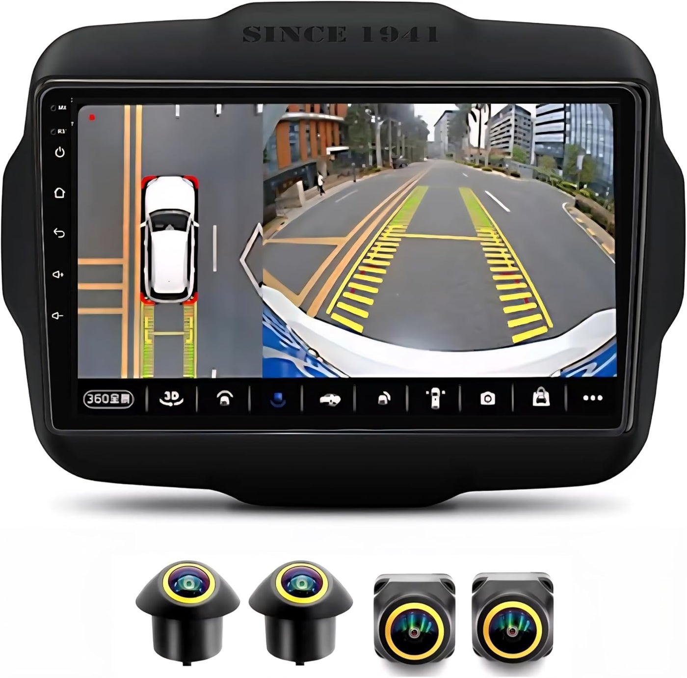 Compare Car Stereo for Jeep Renegade Android Screen Renegade 20152021 Support Carplay Android Auto Wireless WiFi DSP FM&AM BT AHD Camera 4GB RAM 360DEGREE Camera at KSA Price